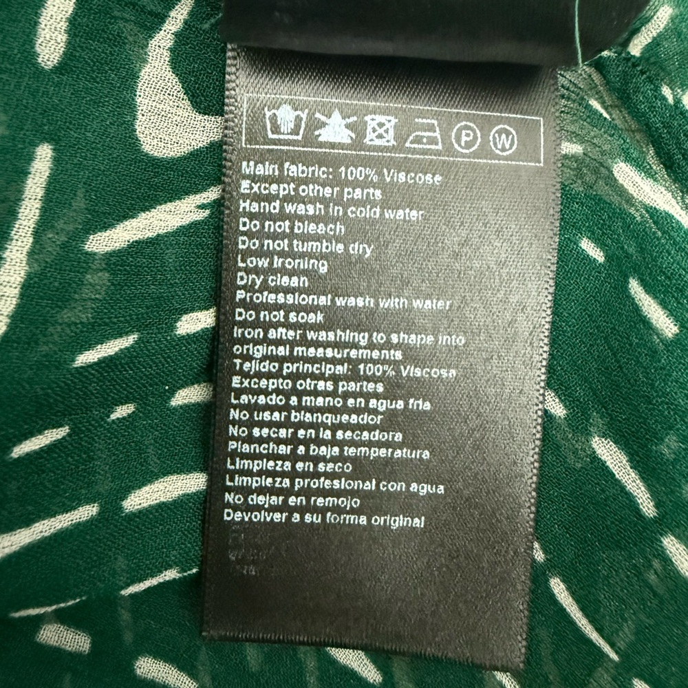 BA&SH Green Patterned Blouse Sz3/US8 - Picture 12 of 14